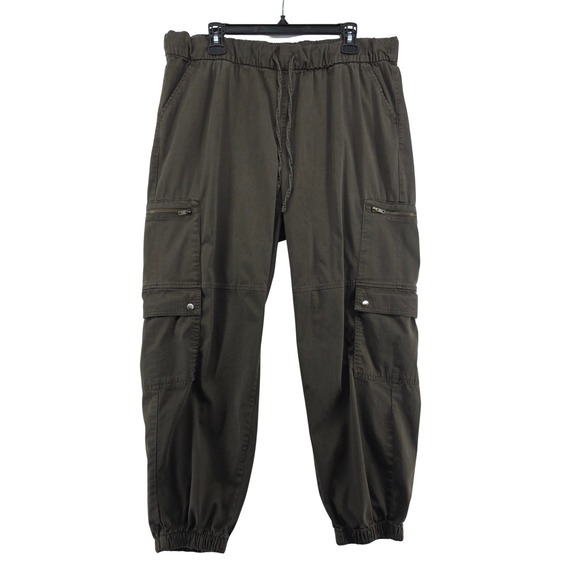 Lane Bryant Pants - Lane Bryant Pants Womens 14W Cargo Jogger High Rise Utility Stretch Green